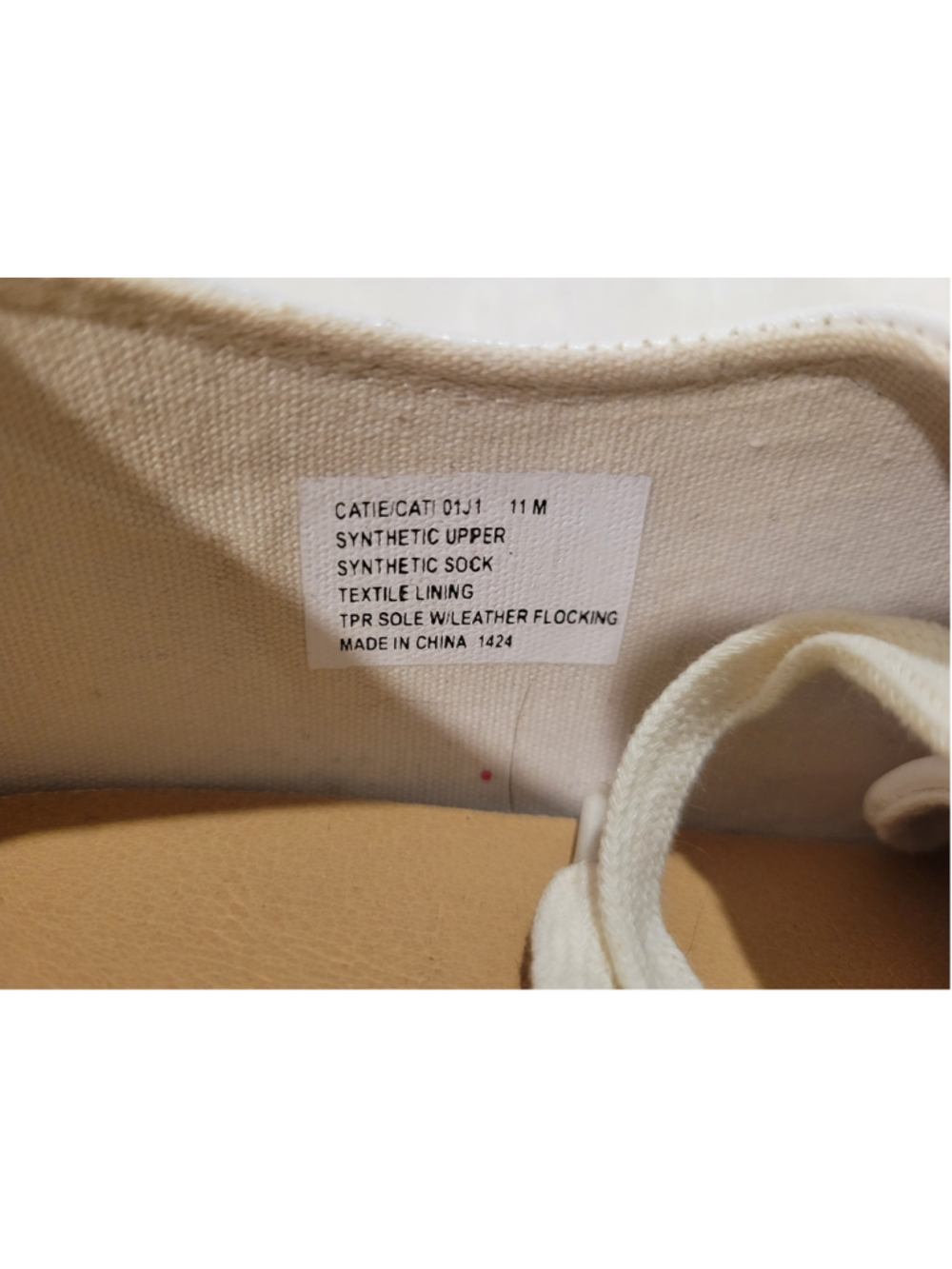 Women's Madden NYC White Espadrille Sneakers Size 11 - Picture 3 of 6